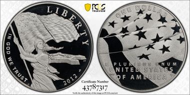 2012-P $1 Star-Spangled Banner PR69DCAM
