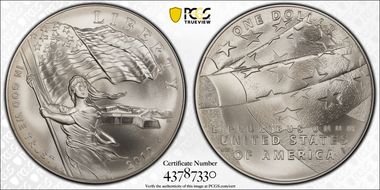 2012-P $1 Star-Spangled Banner MS69