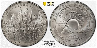 2002-W $1 West Point MS69