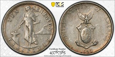 1945-D/D 10C Allen 9.05a AU53