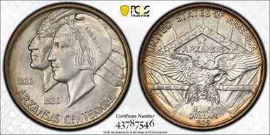 1939 50C Arkansas MS67