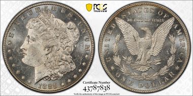 1885 $1 MS63PL