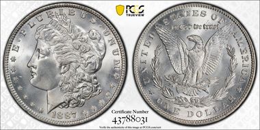 1887 $1 MS67