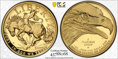 2021-W $100 American Liberty High Relief .9999 Fine First Strike PR70DCAM