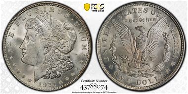 1921 $1 Morgan MS64
