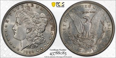 1899 $1 AU58