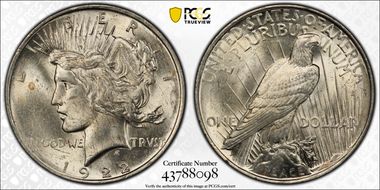 1922 $1 MS62