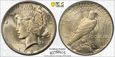 1925 $1 AU58
