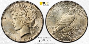 1925 $1 AU58