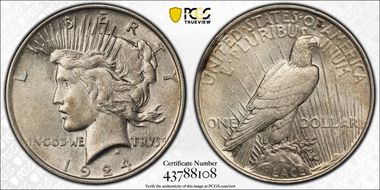 1924 $1 AU53