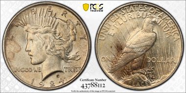 1924 $1 MS62