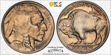 1928-D 5C MS65+ 