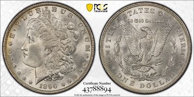 1890 $1 MS64