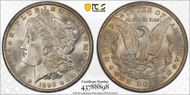 1890 $1 MS64