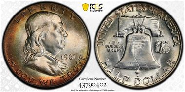 1961-D 50C MS65+ FBL
