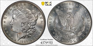 1889-S $1 MS65+