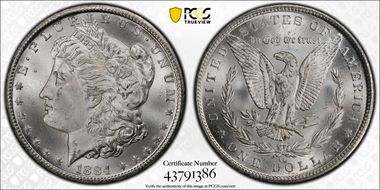 1884-CC $1 MS64+ 