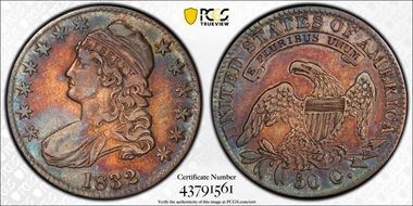 1832 50C Small Letters VF35