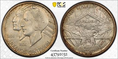 1938-D 50C Arkansas MS66+