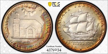 1936 50C Delaware MS68+