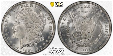 1889 $1 MS66+