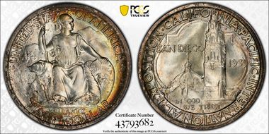 1935-S 50C San Diego MS67+