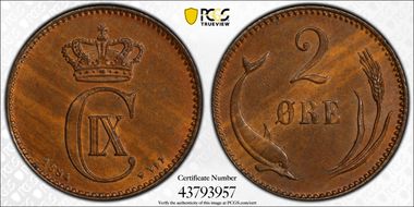 1894 VBP 2 Øre MS64BN
