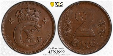 1920 HCN GJ 2 Øre MS64BN