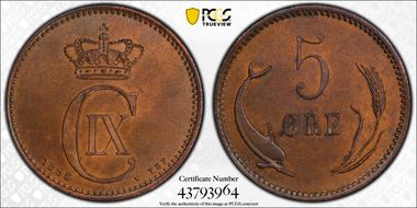 1898/4-VBP 5 Øre MS63BN