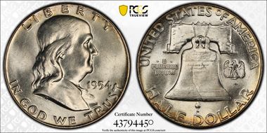 1954 50C MS63FBL