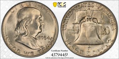 1954-S 50C MS65