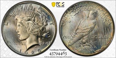 1925 $1 MS67+