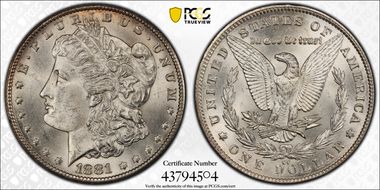 1881-CC $1 MS63