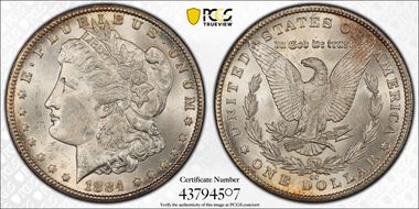 1884-CC $1 MS62