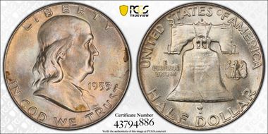 1953-D 50C MS66FBL