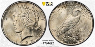 1925 $1 MS62