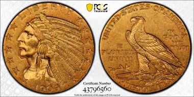 1909-O $5 MS61
