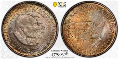 1952 50C Washington-Carver MS66