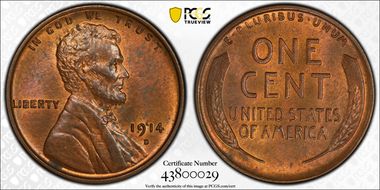 1914-D 1C MS64RB