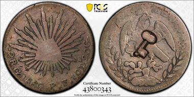 (1872-77) 2 R KM-R1 C/M on Mex 2R N1