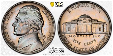 1940 5C Reverse of 1938 PR68