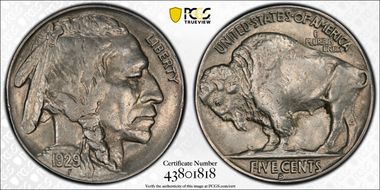 1929-S 5C AU58