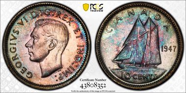 1947 10C MS65