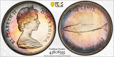 1967 10C 0.800 Ag MS66