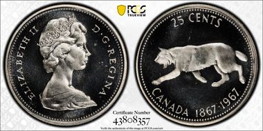 1967 25C 0.800 Ag PL66CAM