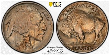 1917 5C 2 Feathers, FS-401 AU58