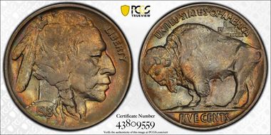 1918 5C 2 Feathers, FS-401 AU58+