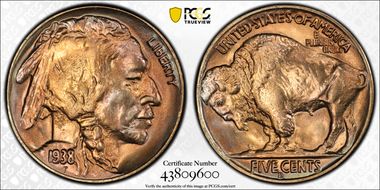 1938-D/S 5C Overmintmark, FS-512 MS67+