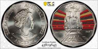 2022 50C Queensland Rail A10 No.6 Australian Rail Heritage MS69