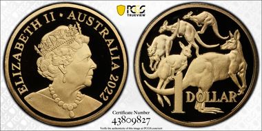 2022 $1 PR70DCAM